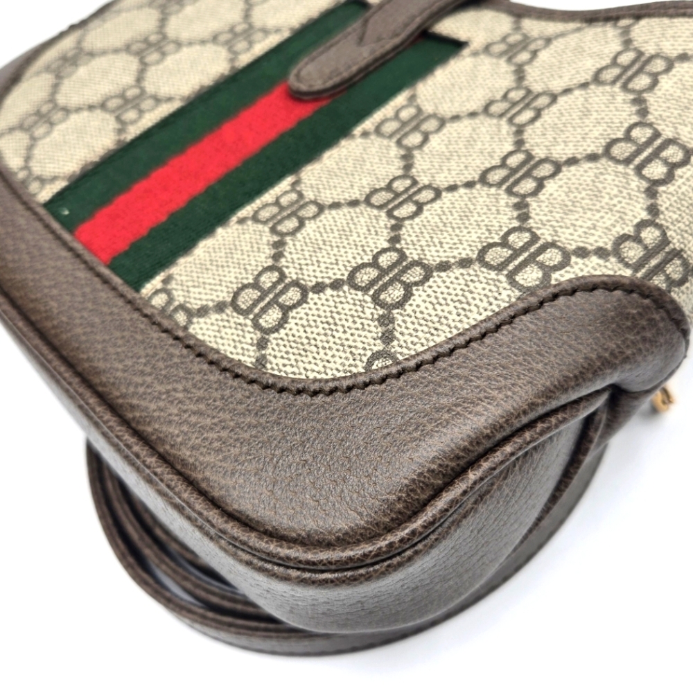Gucci Balenciaga Collab Jackie 1961 Mini Shoulder Bag with Adjustable Strap NWOT - Picture 7 of 15